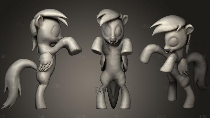 Derpy 3d stl модель для ЧПУ